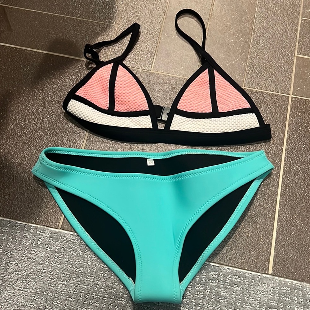 Triangl-Like Neoprene Bikini (XS) Worn Once